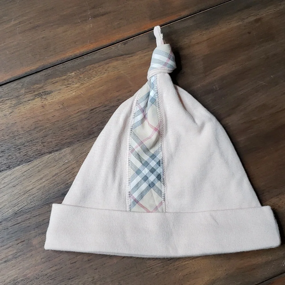 Burberry NWOT Check-Trim Infant Baby Hat